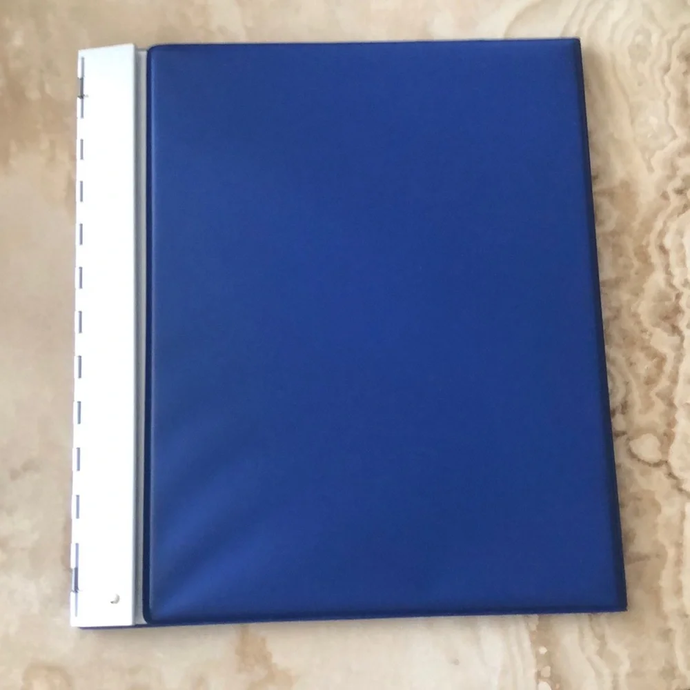 DELUXE ROYAL BLUE BUSINESS CHECKBOOK COVER • FOR 25/PAGE CHECKS